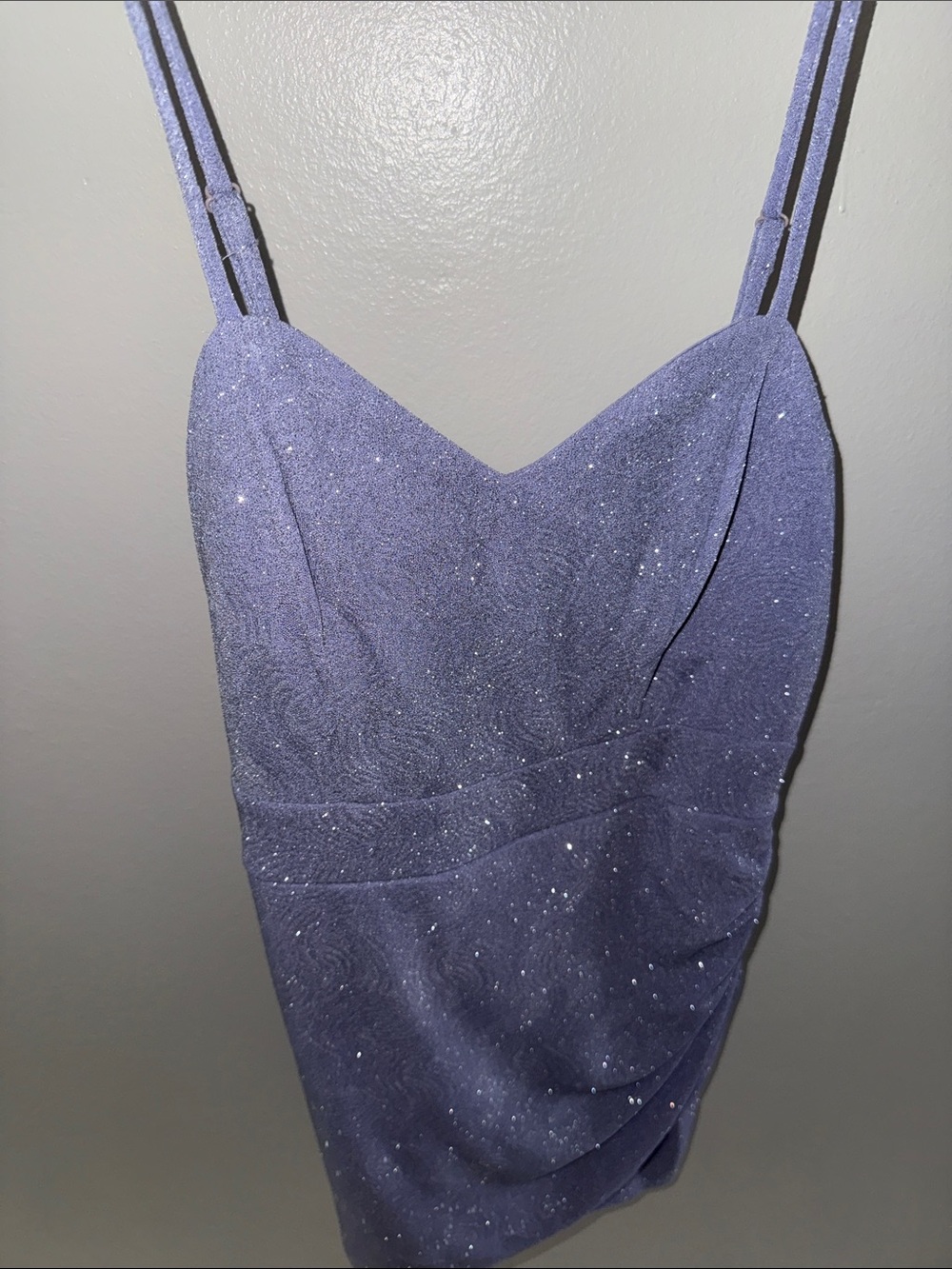 Marshalls Lavender Glitter Strap Dress